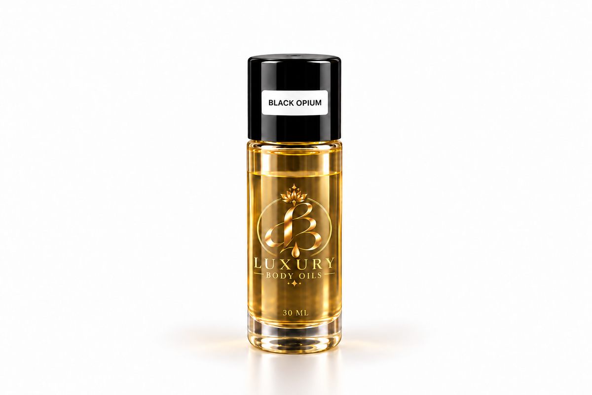 Black Opium inspired body oil, 30 mL rollerball