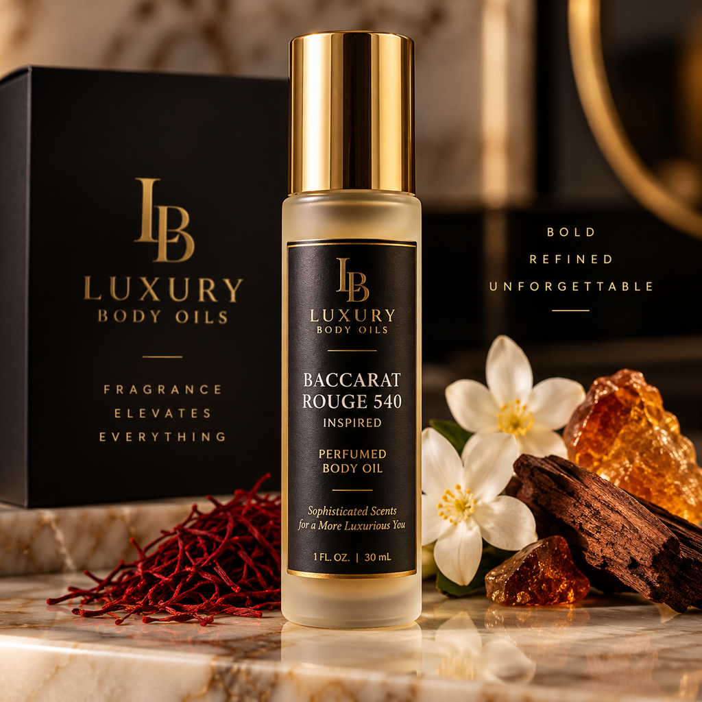 Baccarat Rouge 540 Inspired Perfumed Body Oil