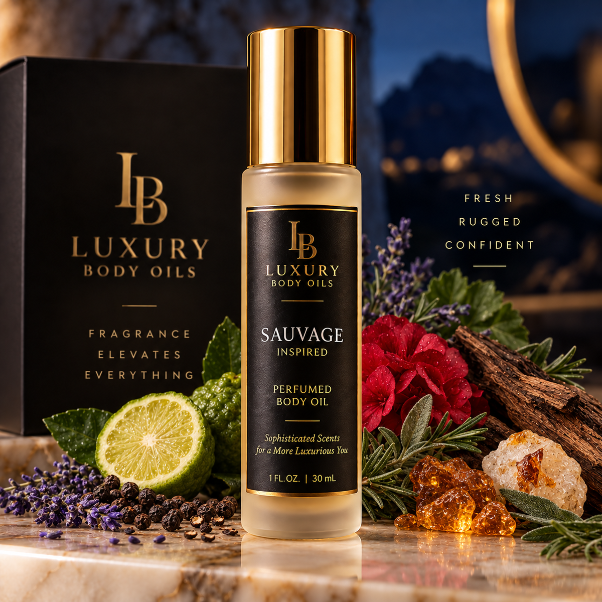 Dior Sauvage Inspired Perfumed Body Oil