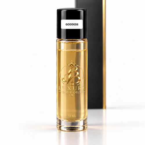Goddess inspired Luxury Body Oils, 50 mL clear glass rollerball bottle