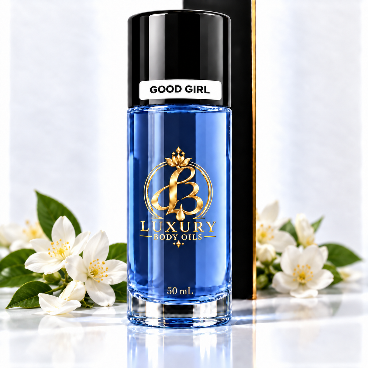 Carolina Herrera Good Girl inspired Luxury Body Oils, 50 mL capped front view