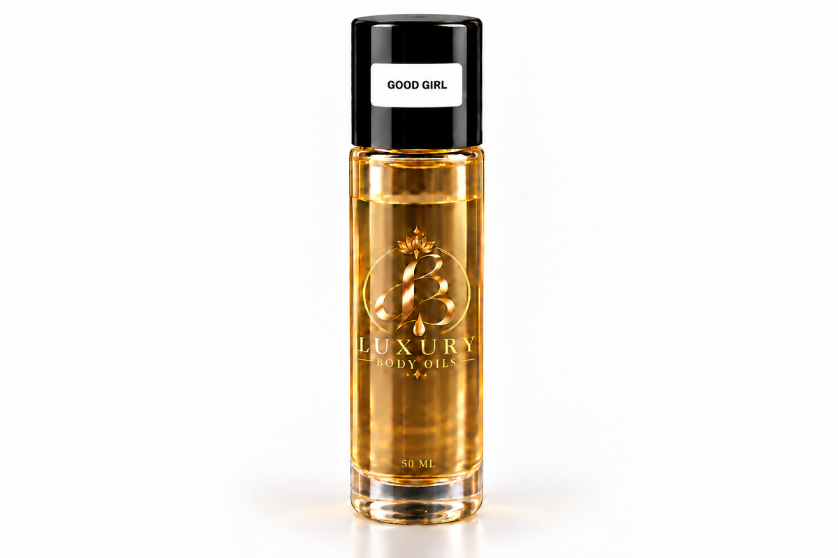 Good Girl inspired body oil, 50 mL clean bottle
