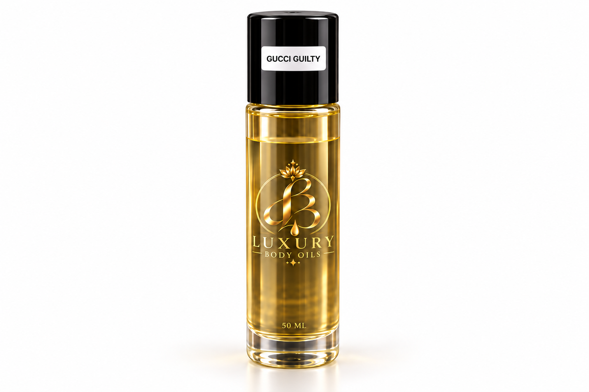 Gucci Guilty inspired body oil, 50 mL clean bottle