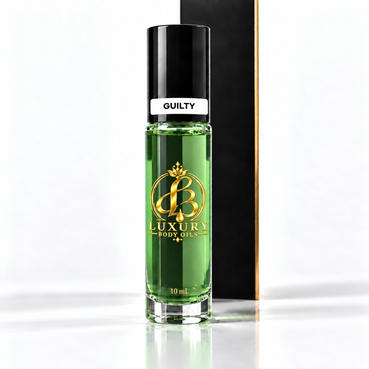 Gucci Guilty inspired Luxury Body Oils, 10 mL capped front view