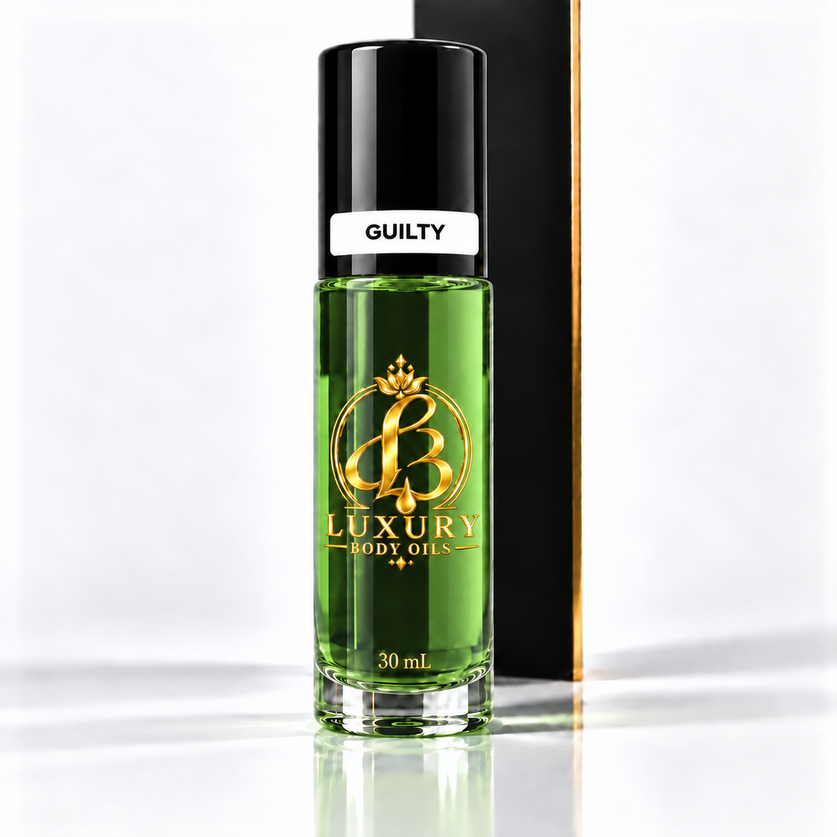 Gucci Guilty inspired Luxury Body Oils, 30 mL capped front view