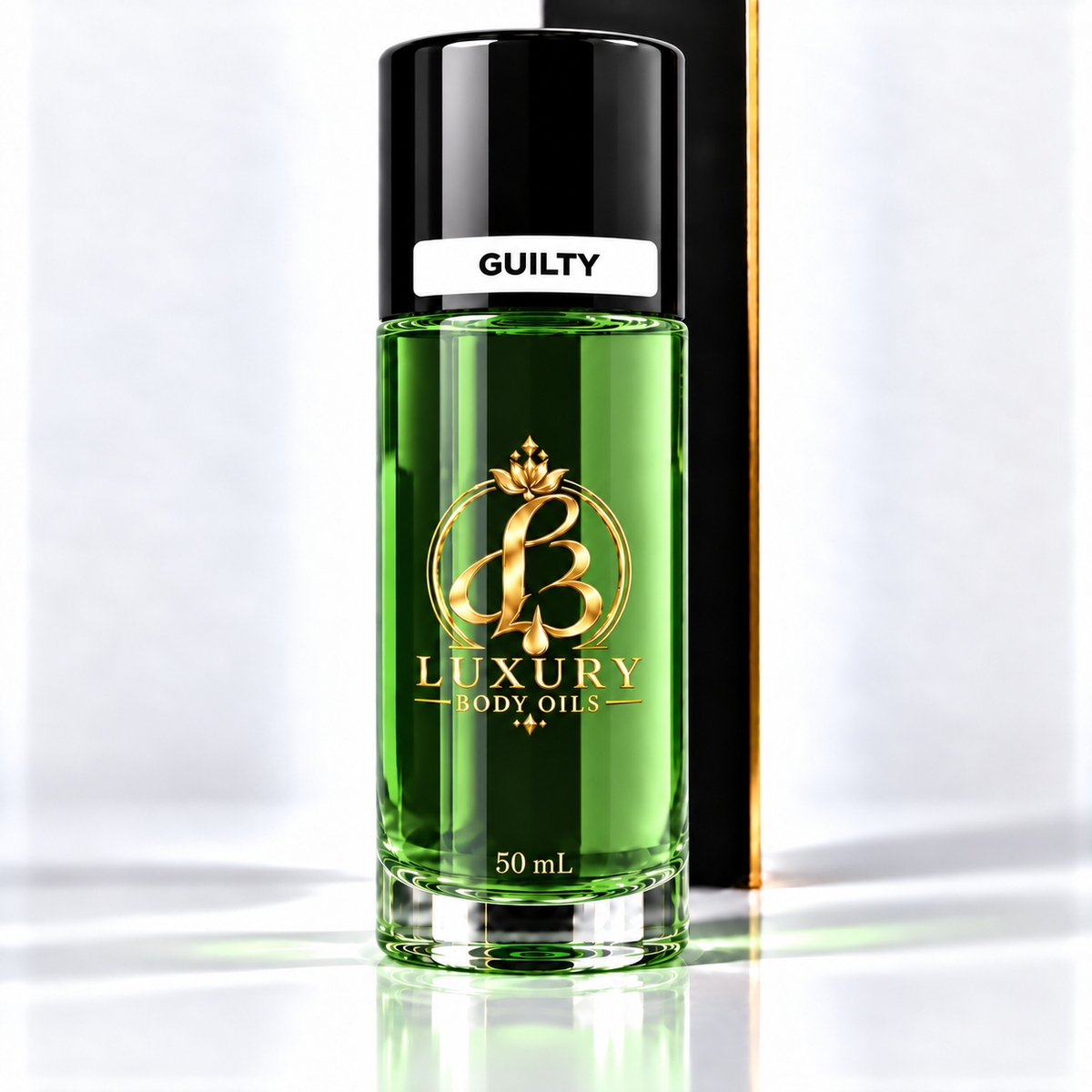 Gucci Guilty inspired Luxury Body Oils, 50 mL capped front view