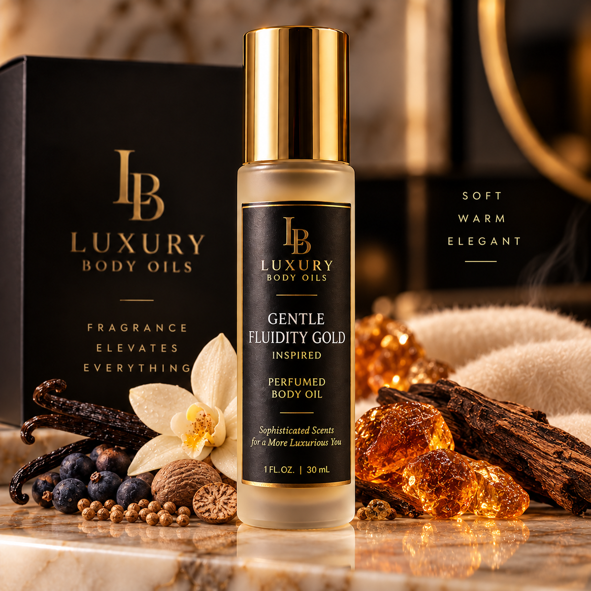 MFK Gentle Fluidity Gold Inspired Perfumed Body Oil