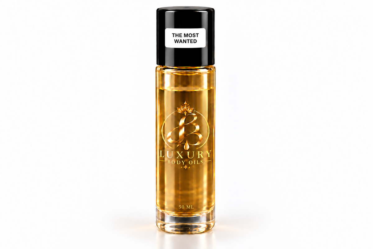 The Most Wanted inspired body oil, 50 mL clean bottle