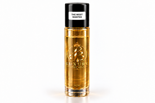 The Most Wanted inspired body oil, 50 mL clean bottle
