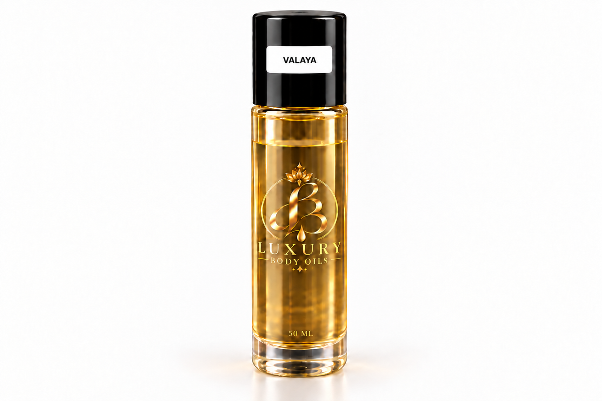 Valaya inspired body oil, 50 mL clean bottle