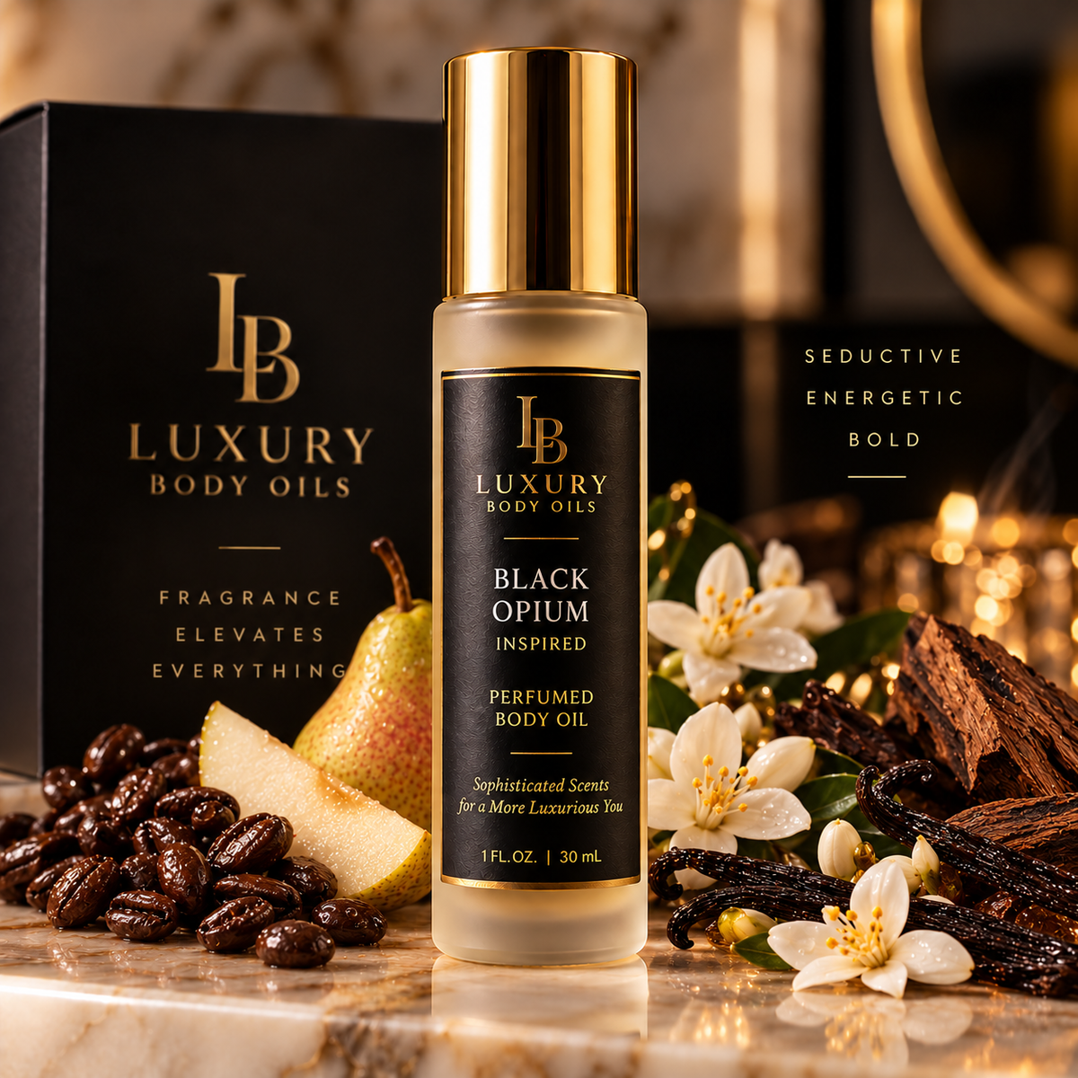 YSL Black Opium Inspired Perfumed Body Oil